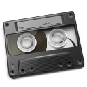 Cassette Gray Icon 128px png